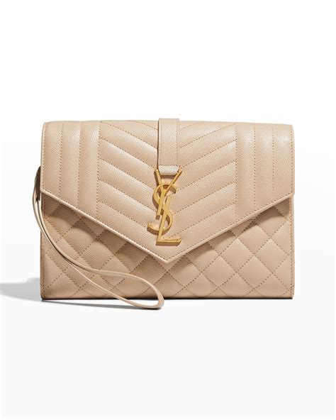 ysl quilted clutch bag|ysl clutch bag price.